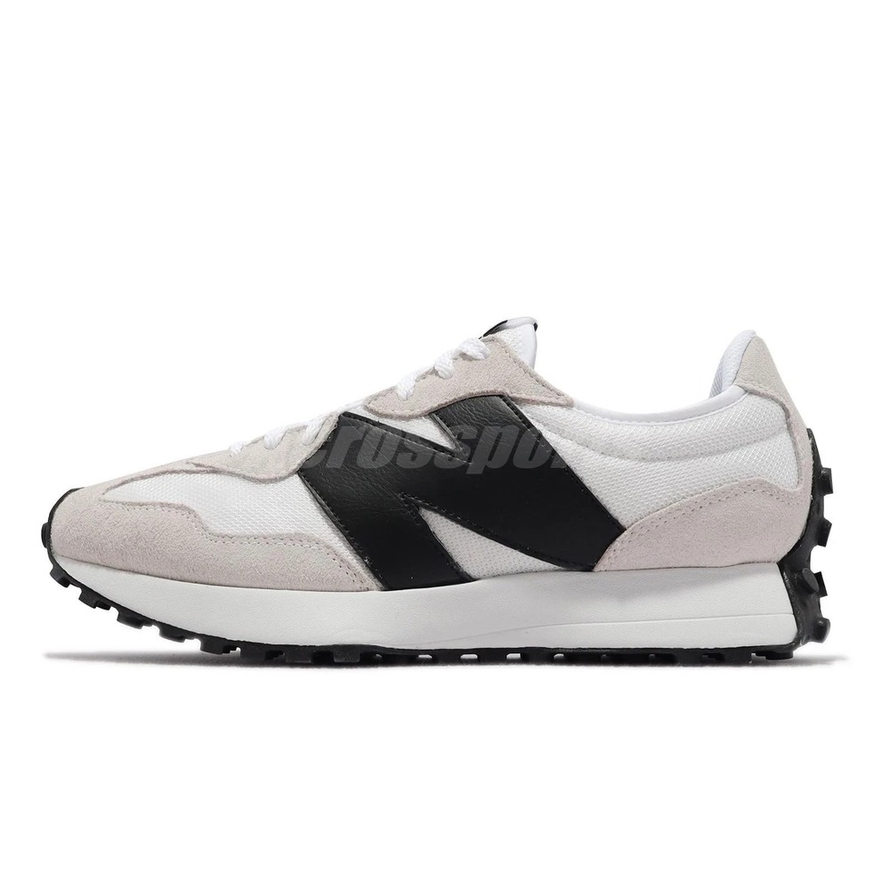 New Balance 327 White Black Womens Size 5.5 B Casual Shoes Sneakers MS327FE